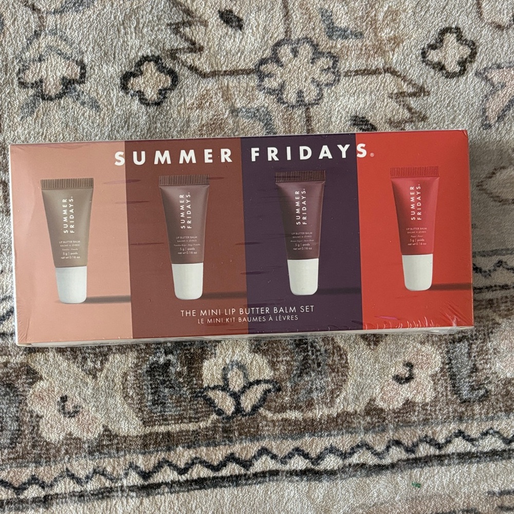 Summer Fridays Lip Butter Balm set Brown, Pink, Red